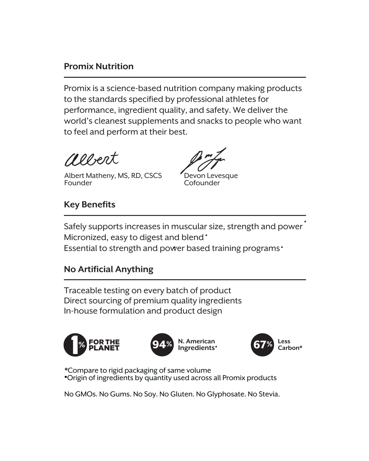Promix - Non-GMO Creatine: 180 Servings